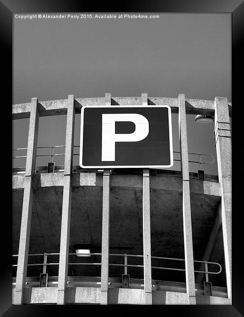  Parking Framed Print by Alexander Perry