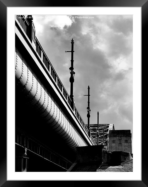  Tyne Bridge Deck Framed Mounted Print by Alexander Perry