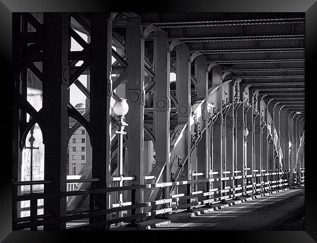  High Level Bridge Framed Print by Alexander Perry