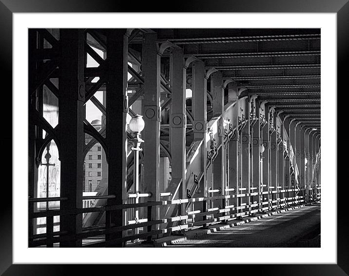  High Level Bridge Framed Mounted Print by Alexander Perry