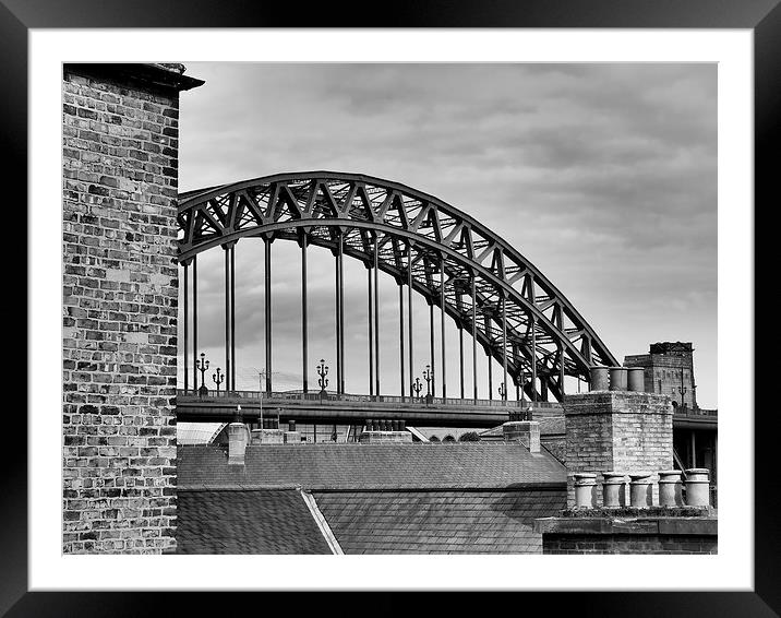  Tyne Bridge View Framed Mounted Print by Alexander Perry