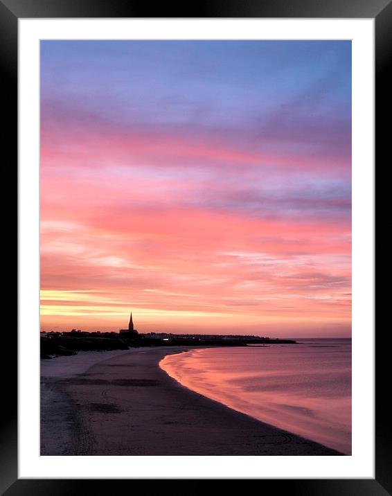  Longsands Sunset Framed Mounted Print by Alexander Perry