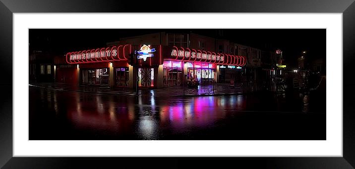 Amusements, Whitley Bay Framed Mounted Print by Alexander Perry