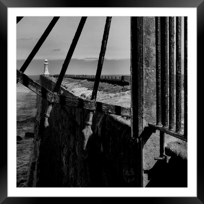  Tynemouth Pier Framed Mounted Print by Alexander Perry