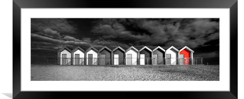 Buy Framed Mounted Prints of  Beach Huts, Blyth by Alexander Perry