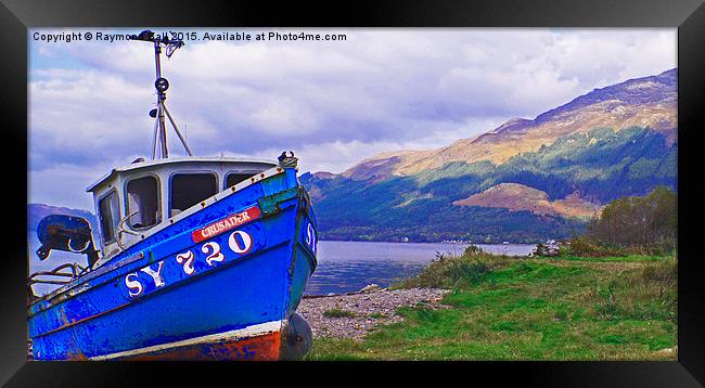  Beached Boat Framed Print by Raymond Ball