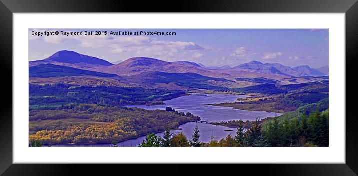  Loch Ness Mountain range. Framed Mounted Print by Raymond Ball