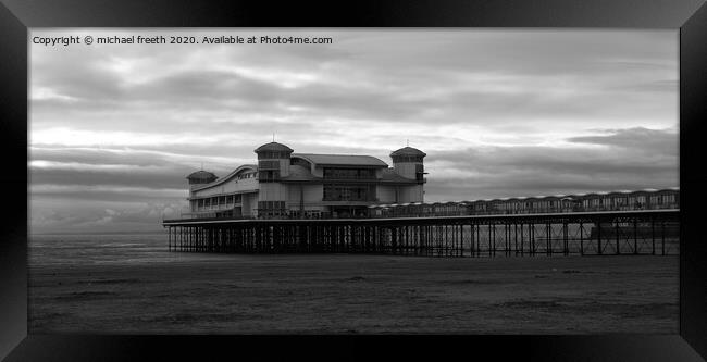 The pier Weston-Super-Mare Framed Print by michael freeth