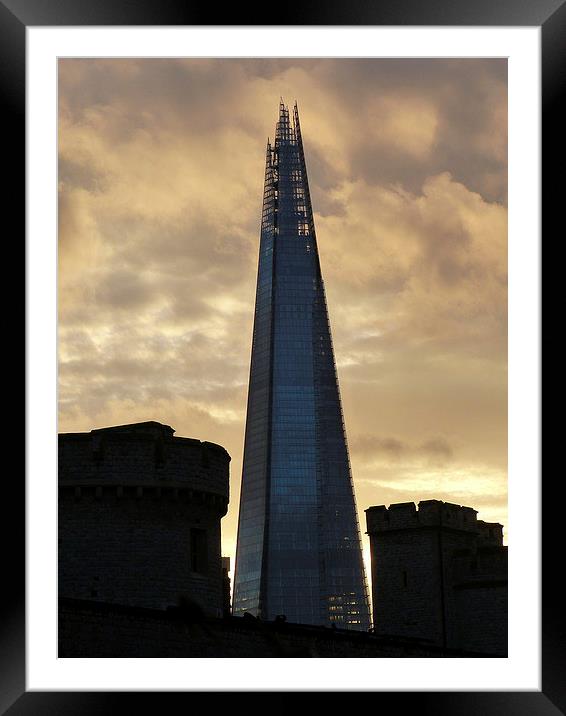  The Shard Framed Mounted Print by Darren and Amanda Leetham