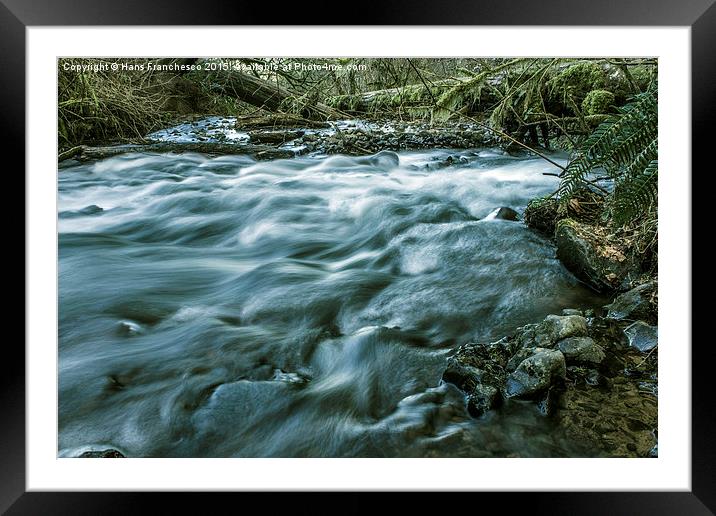  Wisps of water Framed Mounted Print by Hans Franchesco