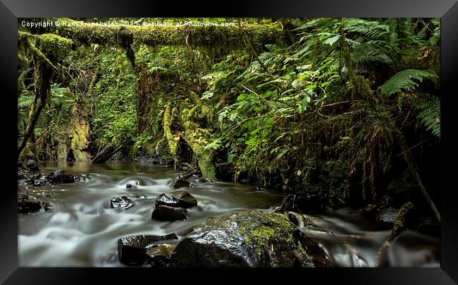  Latourell Creek, Oregon Framed Print by Hans Franchesco