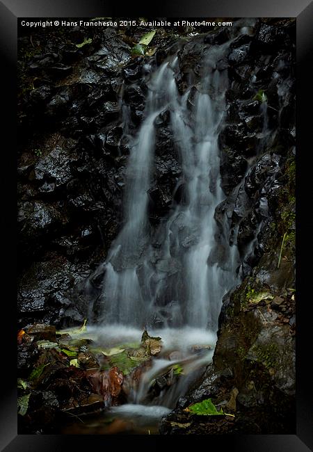  The smallest waterfall Framed Print by Hans Franchesco