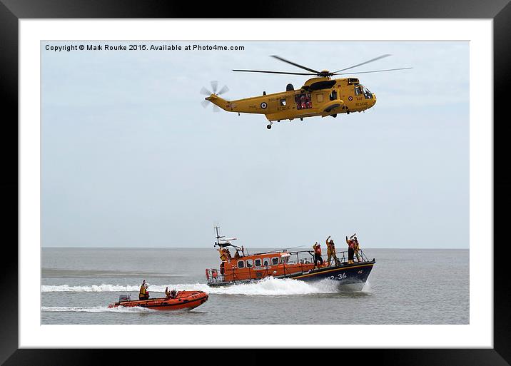  Air Sea Rescue Framed Mounted Print by Mark Rourke