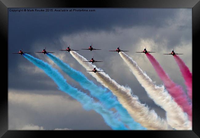  Ladies and Gentlemen, The Red Arrows Framed Print by Mark Rourke