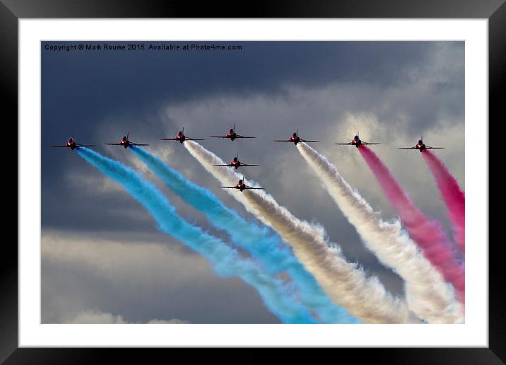  Ladies and Gentlemen, The Red Arrows Framed Mounted Print by Mark Rourke