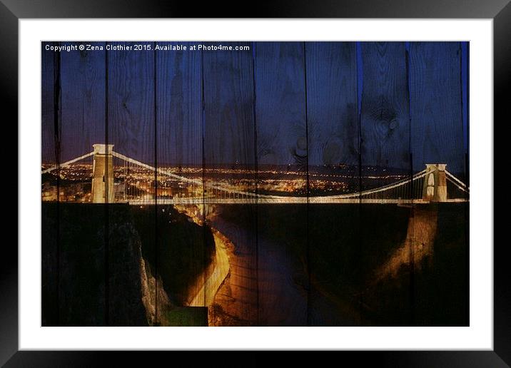 The Wooden Bridge Framed Mounted Print by Zena Clothier