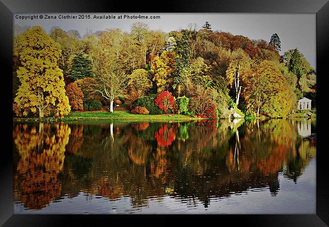  Stourhead Reflection Framed Print by Zena Clothier