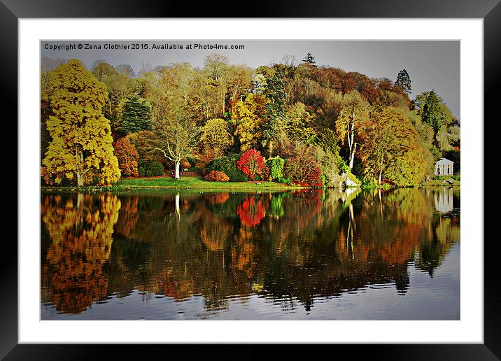  Stourhead Reflection Framed Mounted Print by Zena Clothier