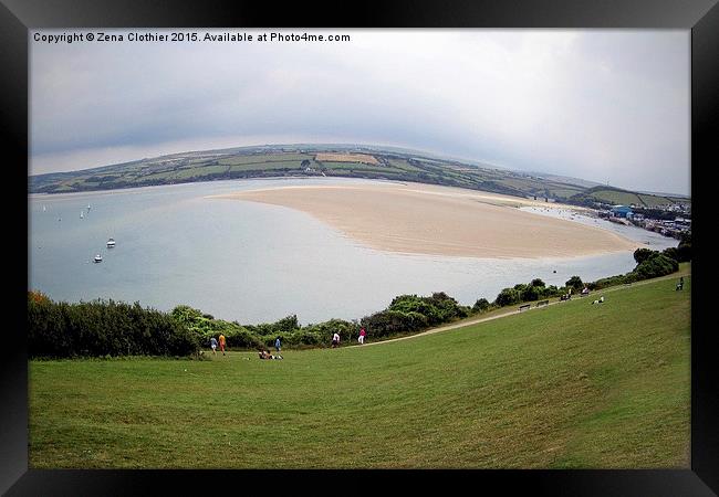  Fisheye of St Ives Framed Print by Zena Clothier