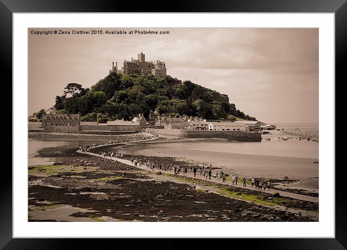 St Michael on the Mount Framed Mounted Print by Zena Clothier