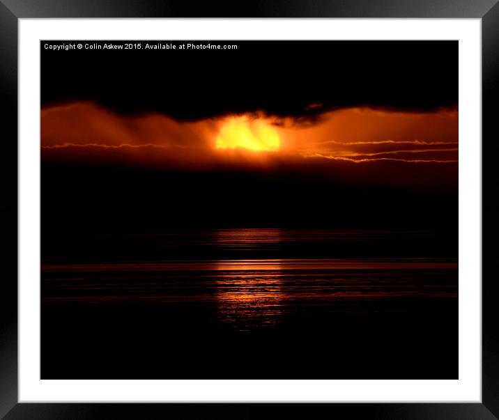  Sun Shower Framed Mounted Print by Colin Askew
