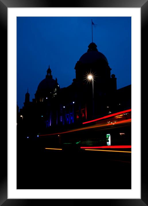 HM Theatre, Aberdeen at dusk Framed Mounted Print by Sonia Packer