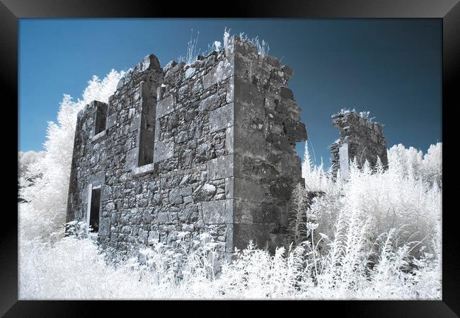 Pretty derelict infrared image Framed Print by Sonia Packer