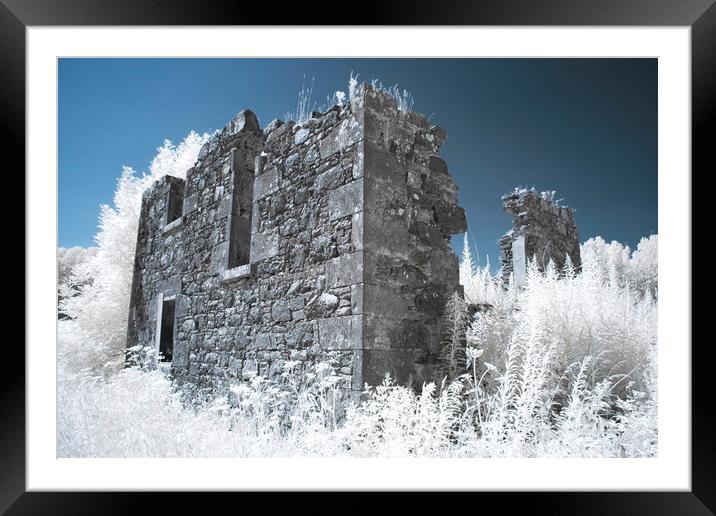 Pretty derelict infrared image Framed Mounted Print by Sonia Packer