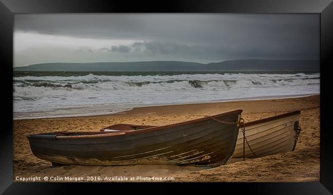 Waiting for the Storm to Pass Framed Print by Colin Morgan