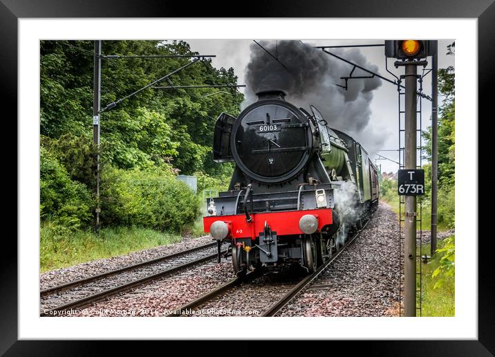 Flying Scotsman Steam Train 60103 Framed Mounted Print by Colin Morgan