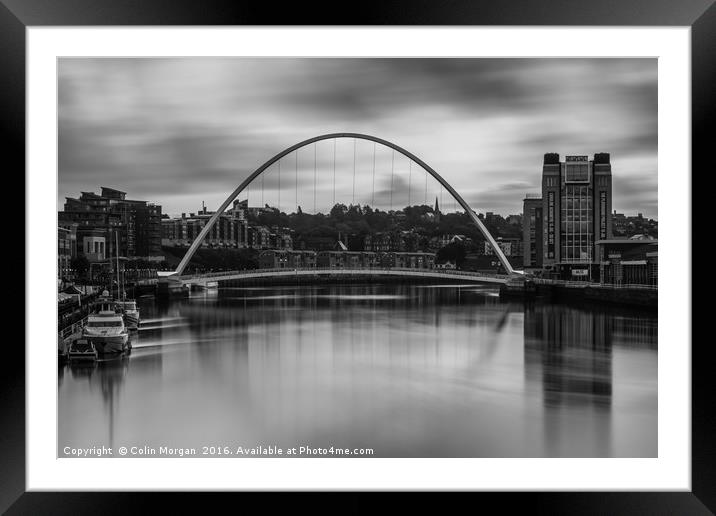 Millennium Bridge Sunrise Framed Mounted Print by Colin Morgan
