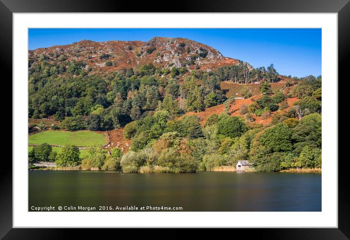 Rydal Water Boathouse, Lake District Framed Mounted Print by Colin Morgan