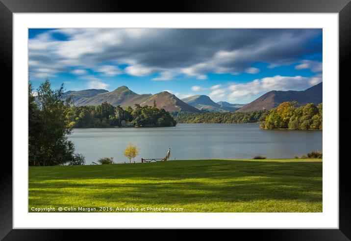 Derwent Water and Catbells View Framed Mounted Print by Colin Morgan