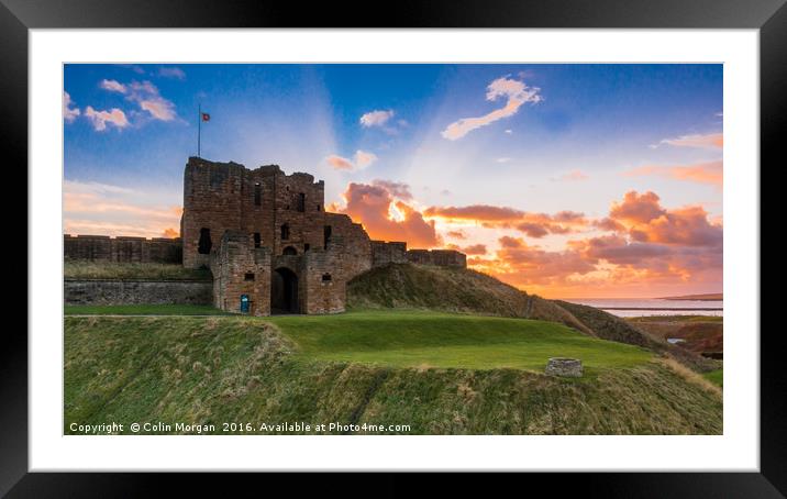 Tynemouth Priory Sunrise Framed Mounted Print by Colin Morgan