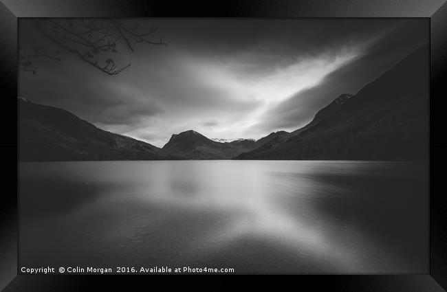 Buttermere with Fleetwith Pike at the far end Framed Print by Colin Morgan