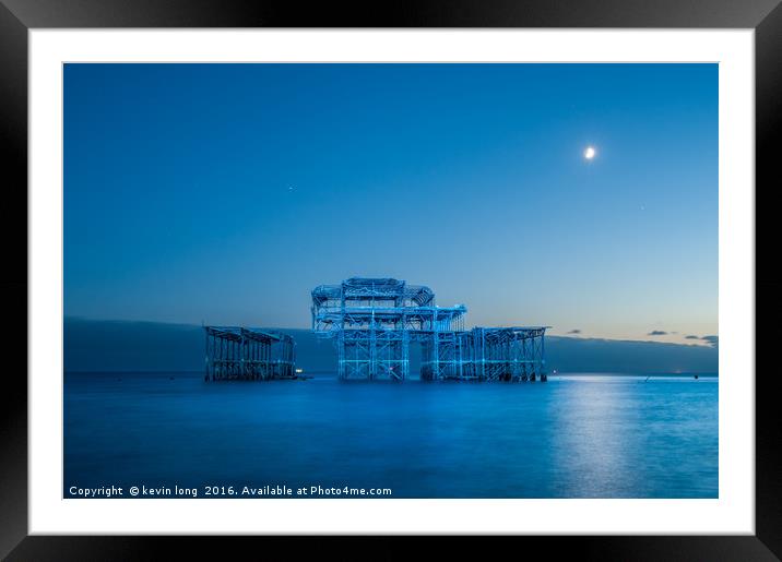 west pier 150th birthday  Framed Mounted Print by kevin long