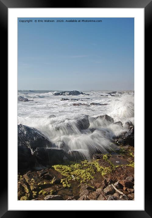 Stormy Sea Framed Mounted Print by Eric Watson