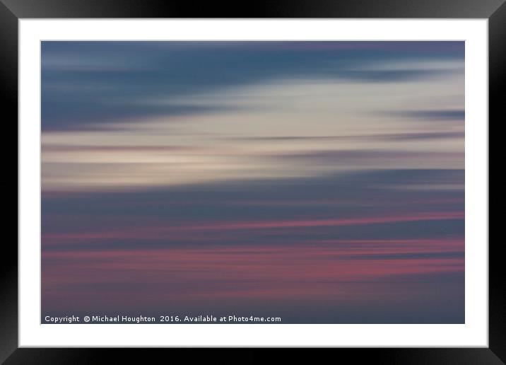 Pastel Sunset Framed Mounted Print by Michael Houghton