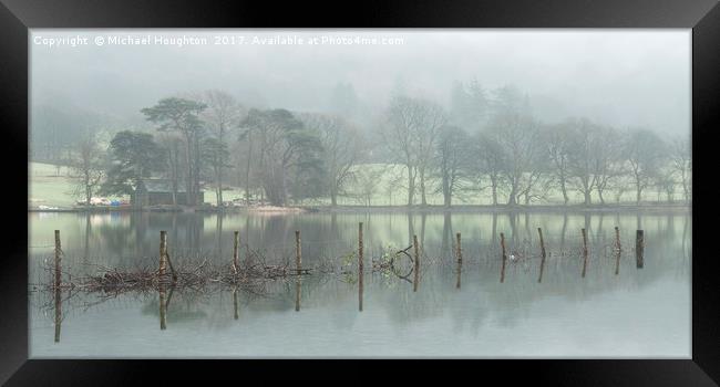 Coniston Mists Framed Print by Michael Houghton