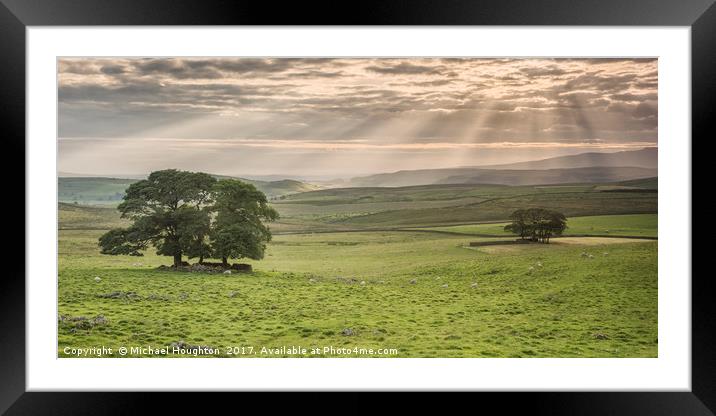 Evening rays Framed Mounted Print by Michael Houghton