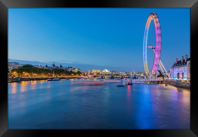 London Eye Framed Print by Andy Evans