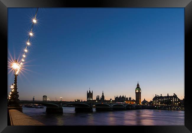 Westminster Skyline Framed Print by Andy Evans