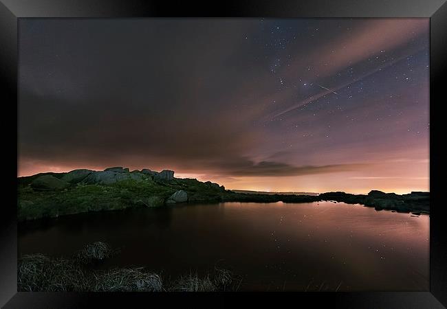 Geminids Doxey Pool Framed Print by Andy Evans