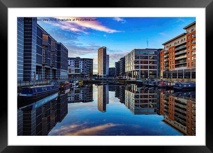  Dawn Reflections On The River Framed Mounted Print by Neil Vary
