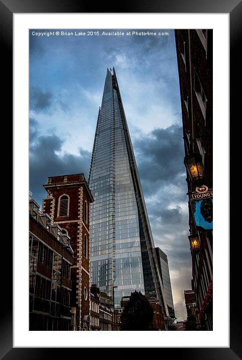  The Shard Framed Mounted Print by Brian Lake