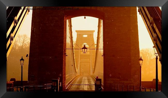   Clifton Suspension Bridge Framed Print by Jon Gopsill