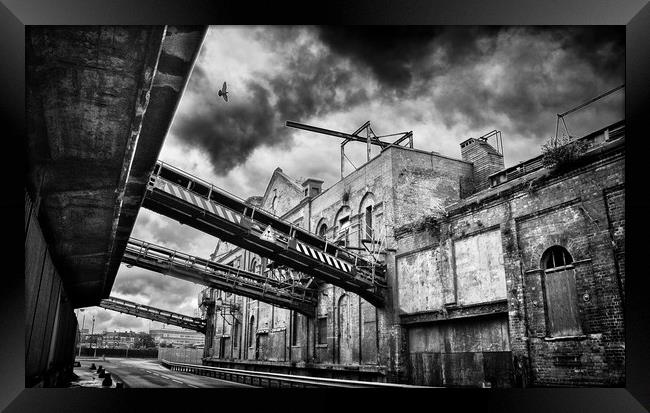 Grimsby Docks Old Ice Factory Framed Print by Mike Hedison