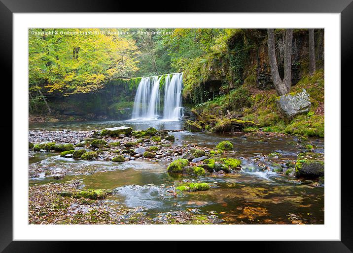 Waterfalls at Brecon Framed Mounted Print by Graham Light