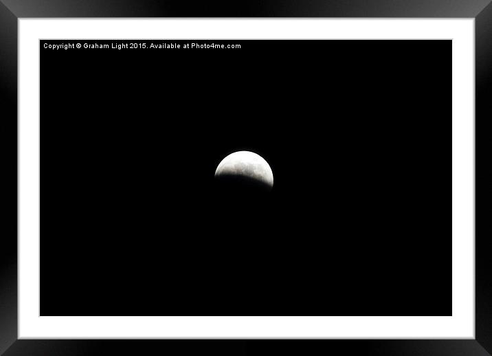  Lunar Eclipse Framed Mounted Print by Graham Light