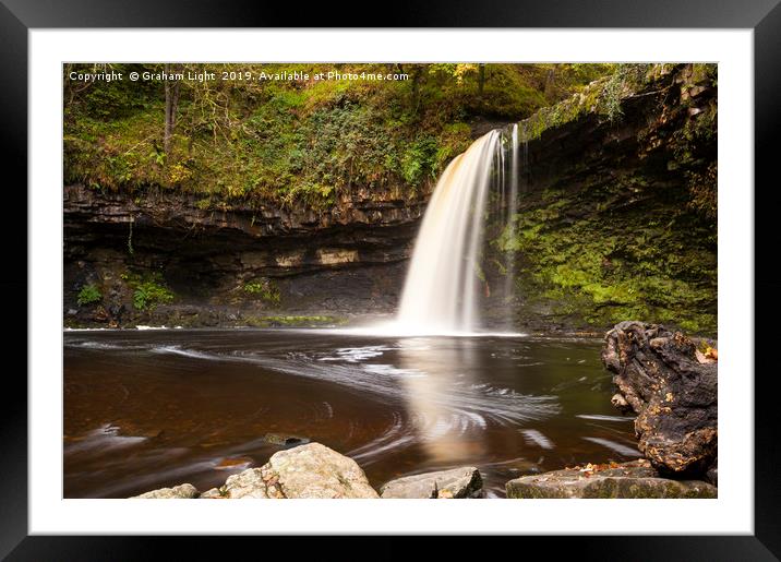 Sgwd Gwladys Waterfall, Brecon National Park Framed Mounted Print by Graham Light